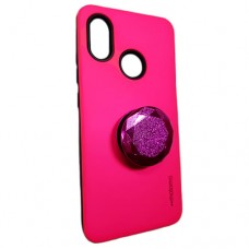 Capa para Xiaomi Mi 8 e Mi 8 Pro - Motomo Lisa com Popsocket Pink